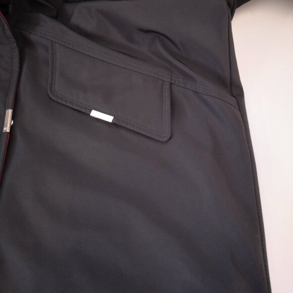 London Fog Ladies Size Large Red & Black Removable Hood Lined Coat - Picture 4 of 13